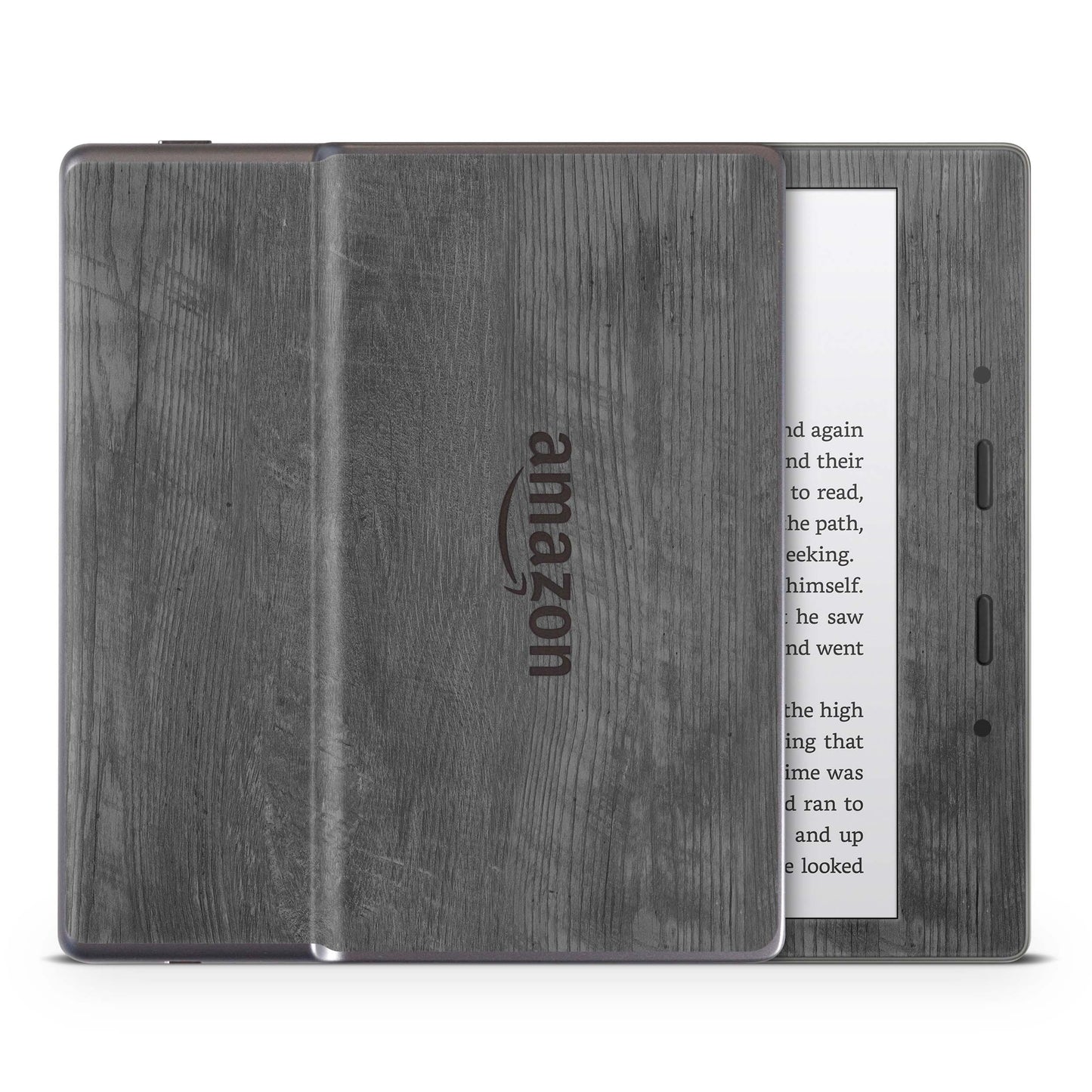 Amazon Kindle Oasis Skin 9.Generation Design Aufkleber Schutzfolie black woodgrain Aufkleber skins4u   