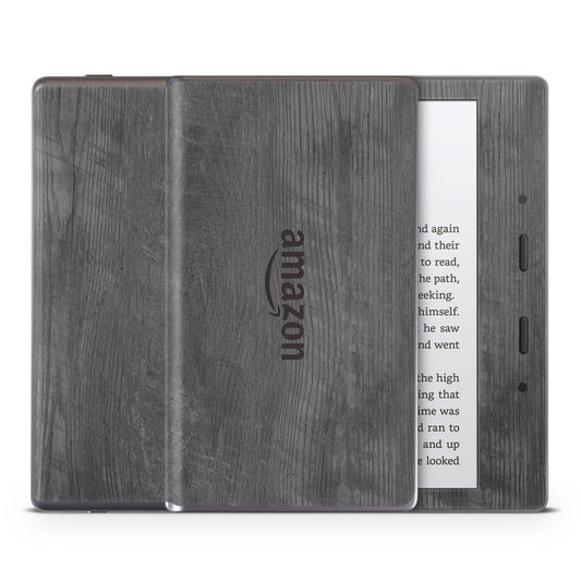 Amazon Kindle Oasis Skin 9.Generation Design Aufkleber Schutzfolie black woodgrain Aufkleber skins4u   