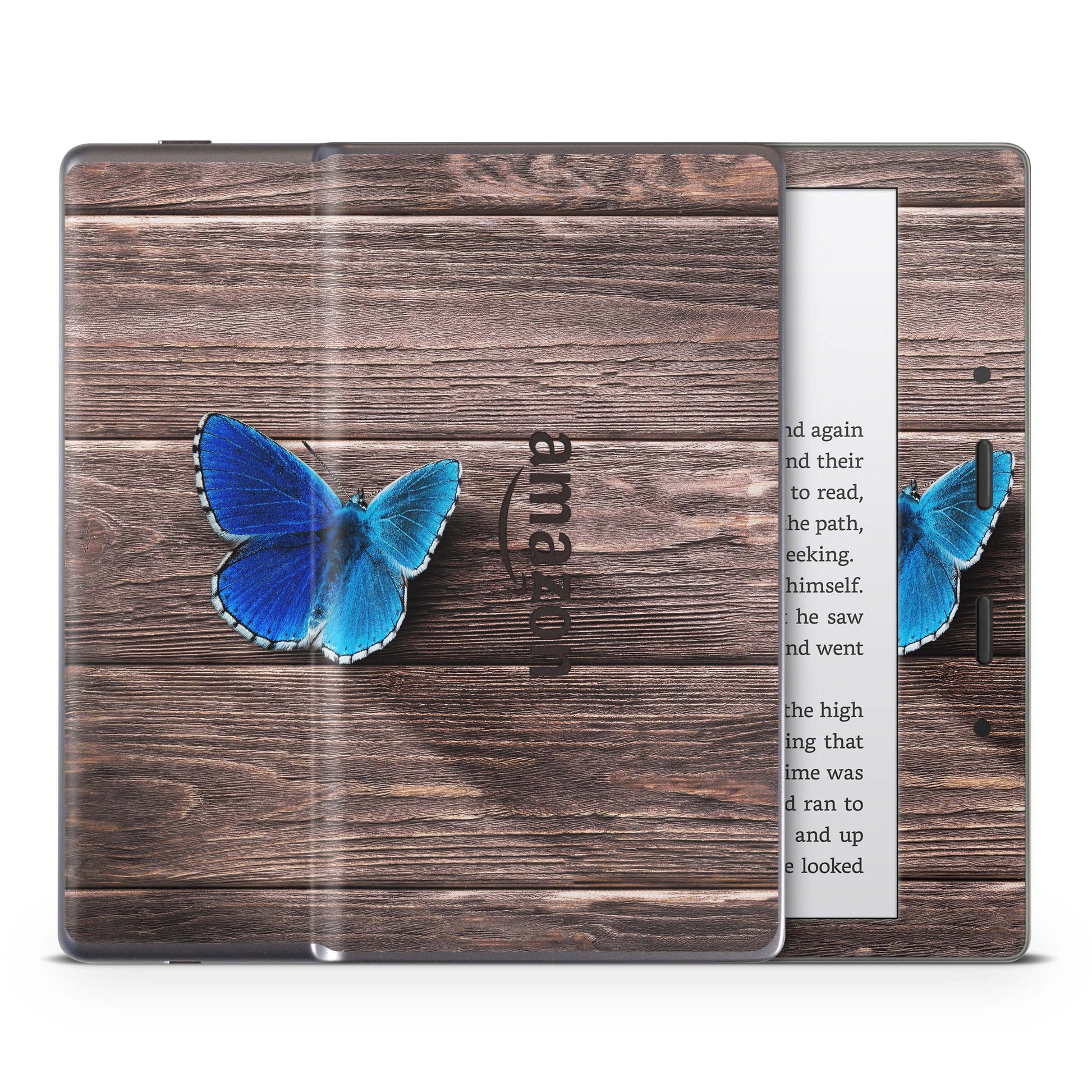 Amazon Kindle Oasis Skin 9.Generation Design Aufkleber Schutzfolie butterfly wood Aufkleber skins4u   