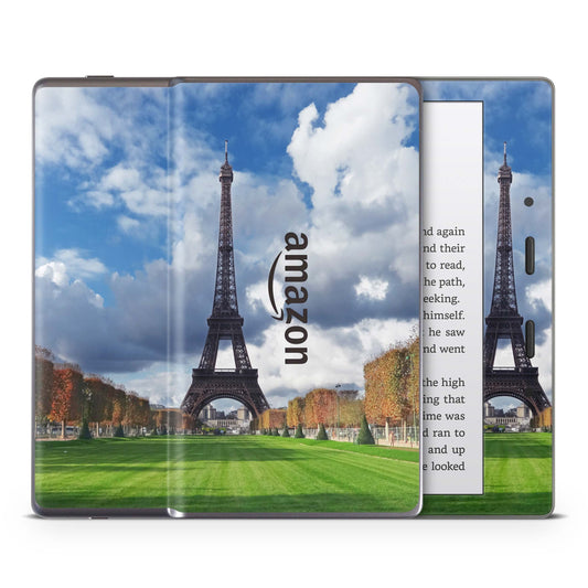 Amazon Kindle Oasis Skin 9.Generation Design Aufkleber Schutzfolie eiffelturm wiese Aufkleber skins4u   