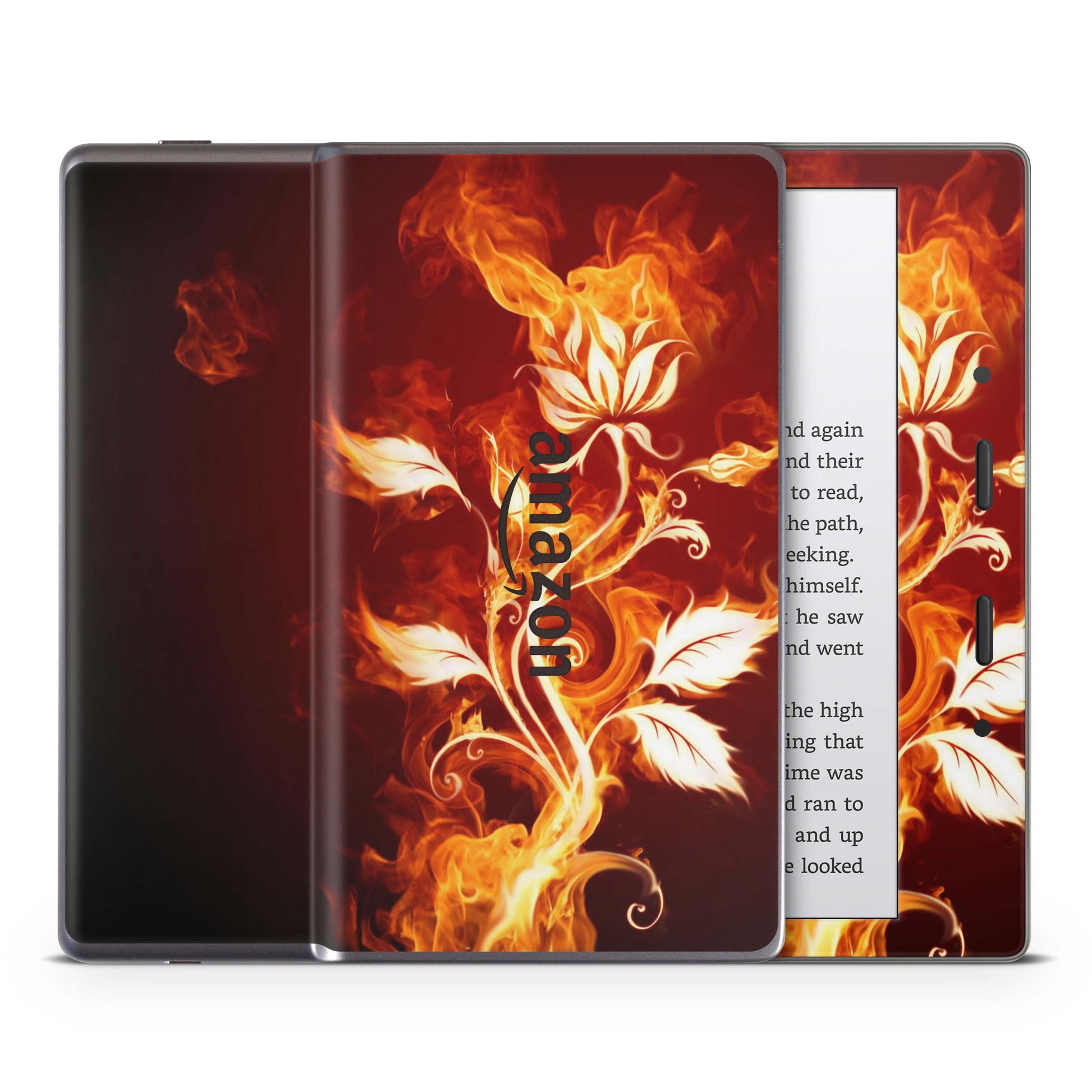 Amazon Kindle Oasis Skin 9.Generation Design Aufkleber Schutzfolie flower of fire Aufkleber skins4u   