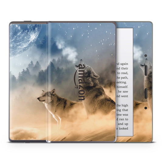 Amazon Kindle Oasis Skin 9.Generation Design Aufkleber Schutzfolie howling moon Aufkleber skins4u   