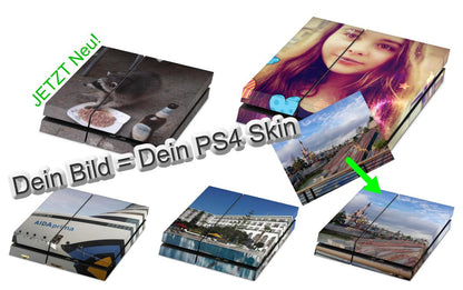 Playstation 4 PS4 Skin Aufkleber individuell selbst gestalten mit Deinem Wunschbild cpb_product Skins4u   