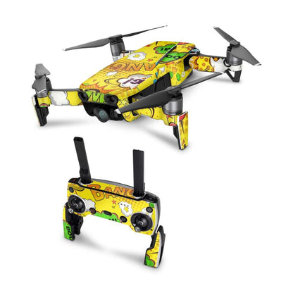 DJI Mavic Air Skin Vinyl Drohnen Aufkleber Skins Set Sticker Folie Elektronik-Sticker & -Aufkleber Skins4u Comics gelb  