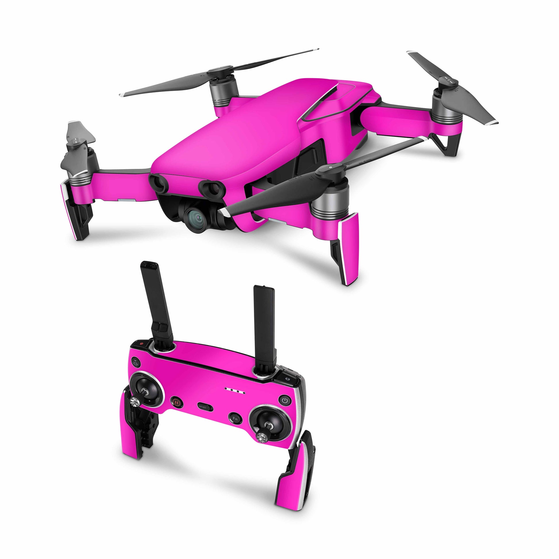 DJI Drohnen Aufkleber neon Farben Mavic Pro / Mini / Air / Phantom / Enterprise / Zoom Elektronik-Sticker & -Aufkleber Skins4u DJI Mavic Air neon pink 