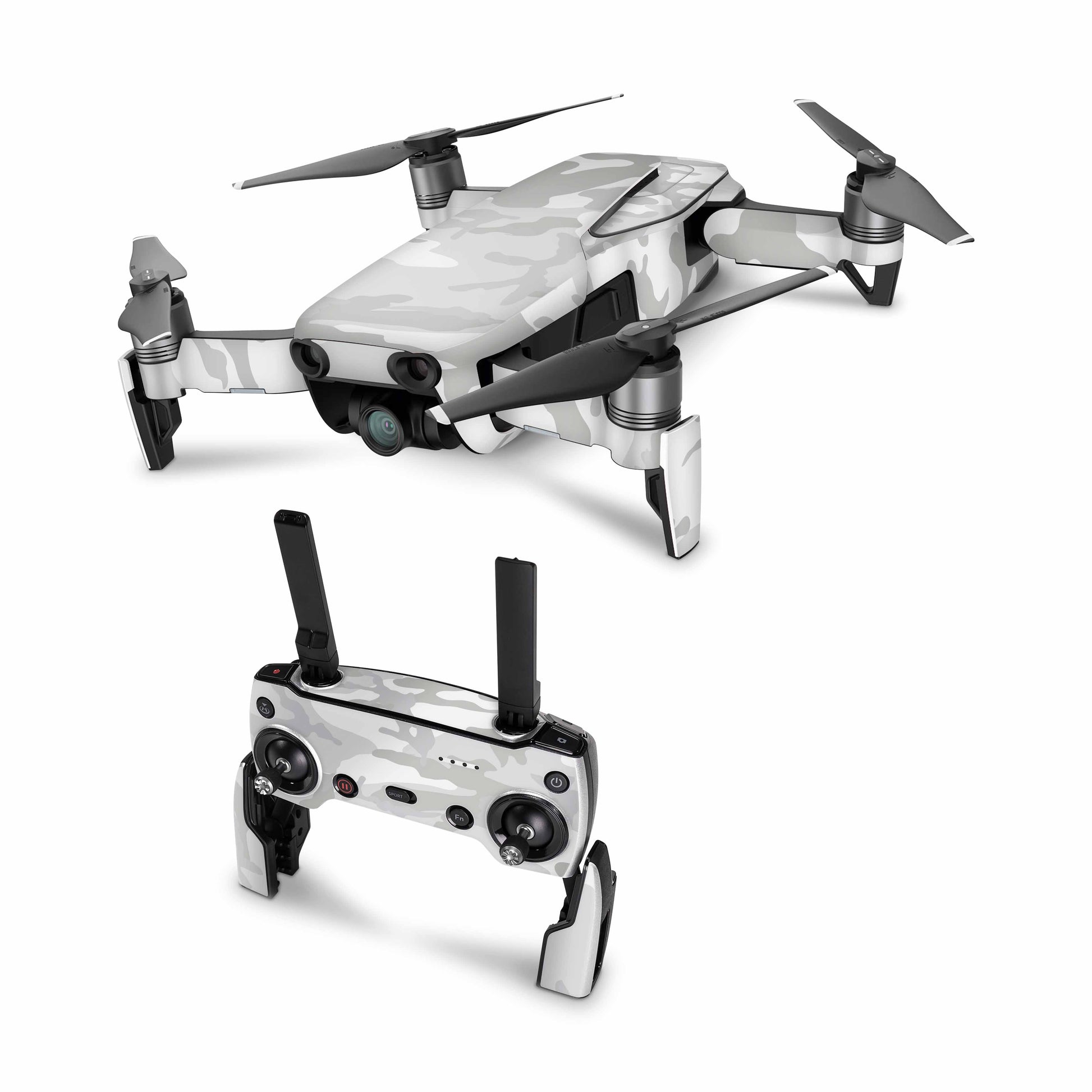 DJI Mavic Air Skin Vinyl Drohnen Aufkleber Skins Set Sticker Folie Elektronik-Sticker & -Aufkleber Skins4u White Camo  