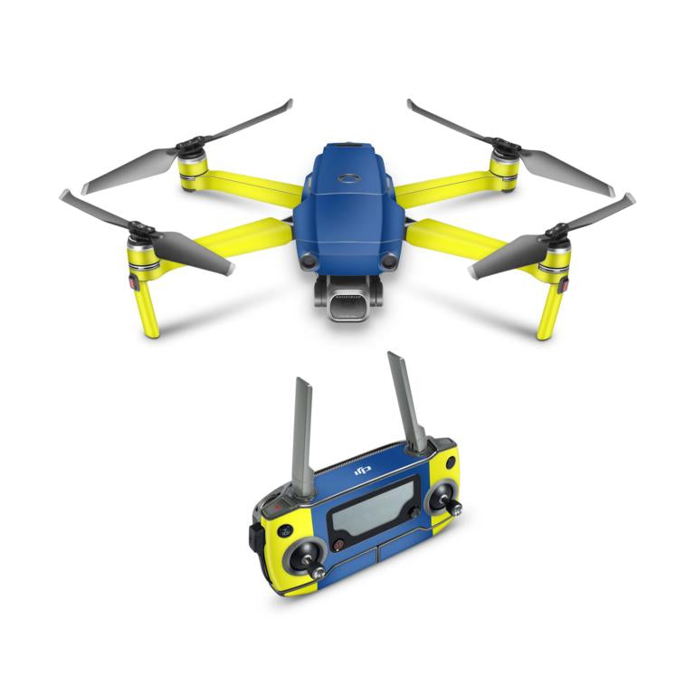DJI Mavic 2 Pro Zoom & Enterprise Skin Drohnen Aufkleber Skins Folie Elektronik-Sticker & -Aufkleber Skins4u Blau gelb  
