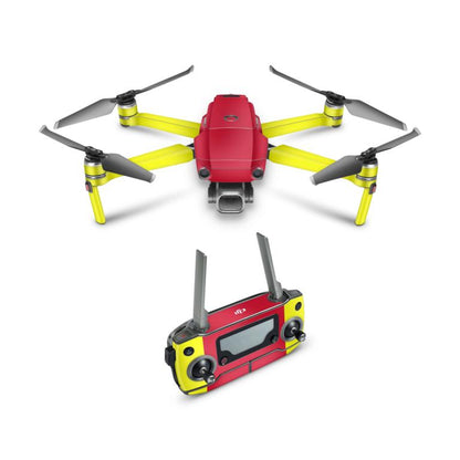 DJI Mavic 2 Pro Zoom & Enterprise Skin Drohnen Aufkleber Skins Folie Elektronik-Sticker & -Aufkleber Skins4u rot gelb  
