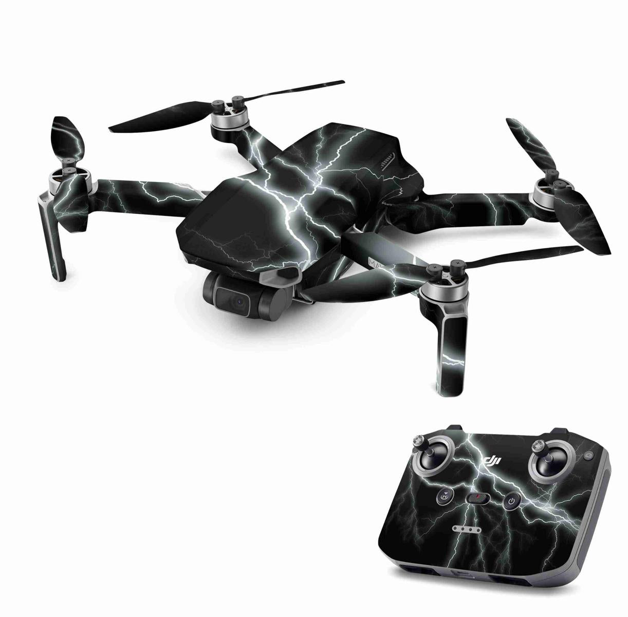 DJI Mini 2 Skins Drohnen Aufkleber Wraps Cover Schutz Folie Elektronik-Sticker & -Aufkleber Skins4u Apocalypse Black  