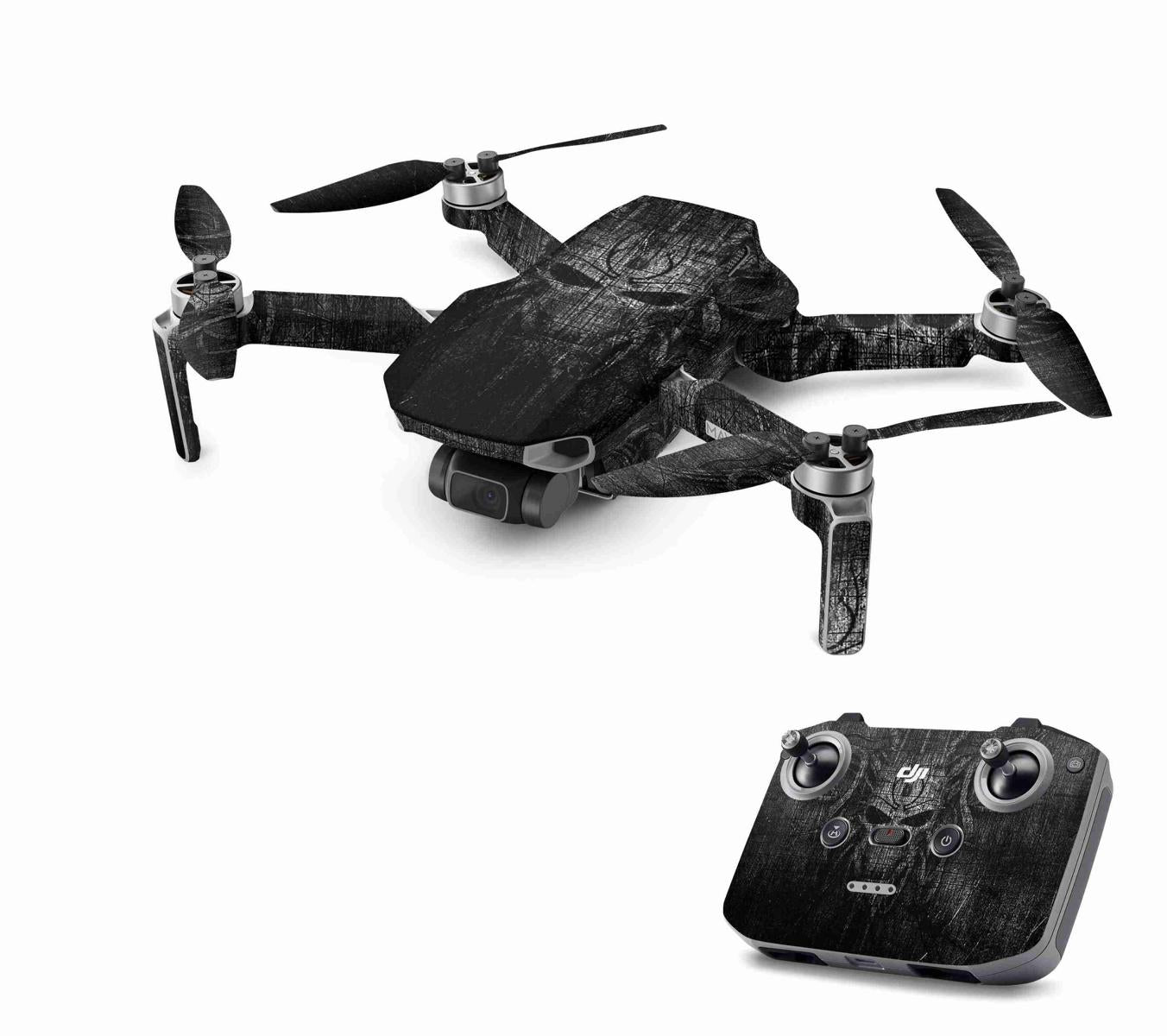 DJI Mavic Mini Serie Skins Mini 2 Mini SE Drohnen Aufkleber Set Black Demon Elektronik-Sticker & -Aufkleber Skins4u DJI Mini 2  