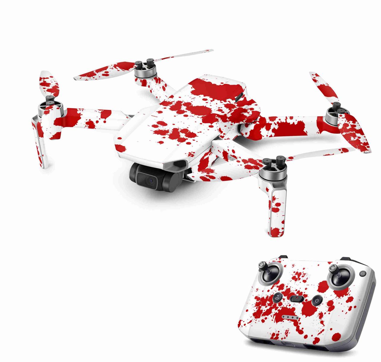 DJI Mini 2 Skins Drohnen Aufkleber Wraps Cover Schutz Folie Elektronik-Sticker & -Aufkleber Skins4u Blood  