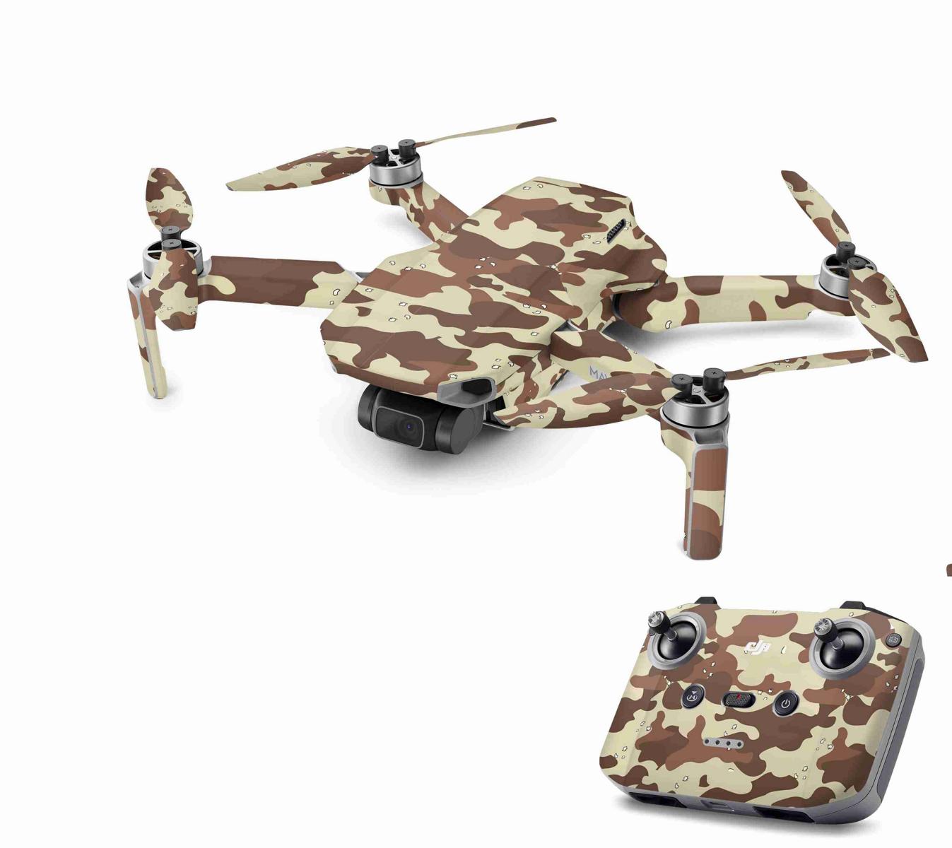 DJI Mini 2 Skins Drohnen Aufkleber Wraps Cover Schutz Folie Elektronik-Sticker & -Aufkleber Skins4u Desert Camo  