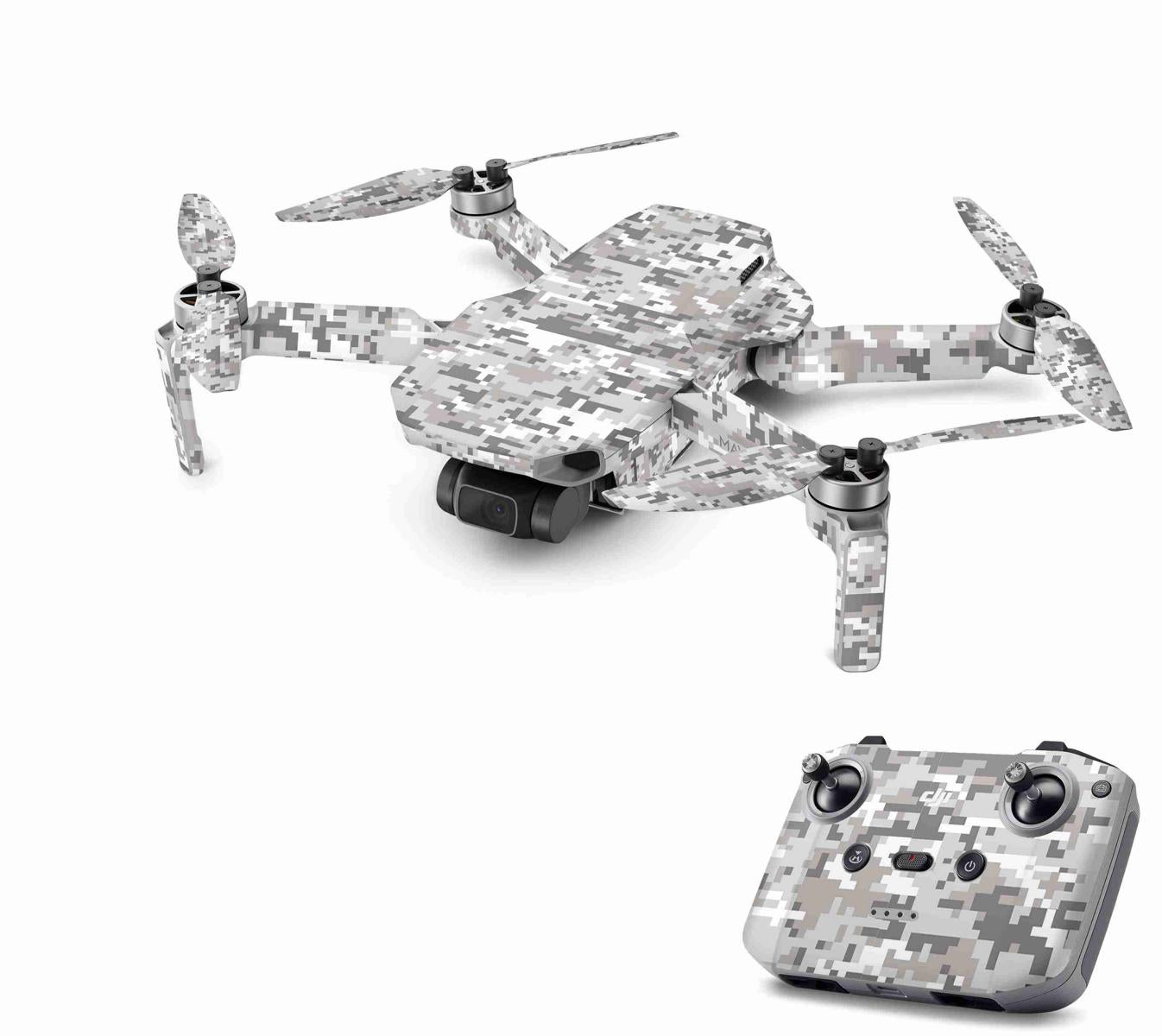 DJI Mavic Mini Serie Skins Mini 2 Mini SE Drohnen Aufkleber Set Digital Urban Camouflage Elektronik-Sticker & -Aufkleber Skins4u DJI Mini 2  