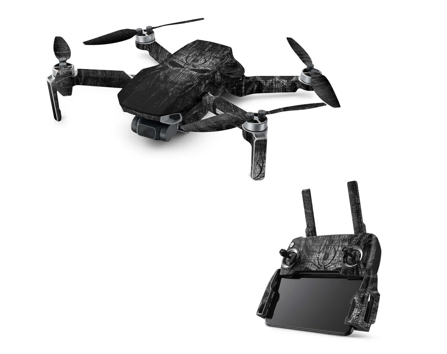 DJI Mavic Mini Serie Skins Mini 2 Mini SE Drohnen Aufkleber Set Black Demon Elektronik-Sticker & -Aufkleber Skins4u DJI Mavic Mini  