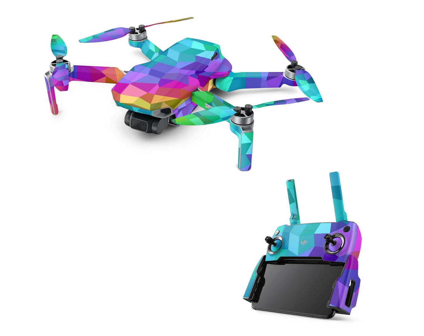 DJI Mavic Mini Serie Skins Mini 2 Mini SE Drohnen Aufkleber Set Cruo Elektronik-Sticker & -Aufkleber Skins4u DJI Mavic Mini  