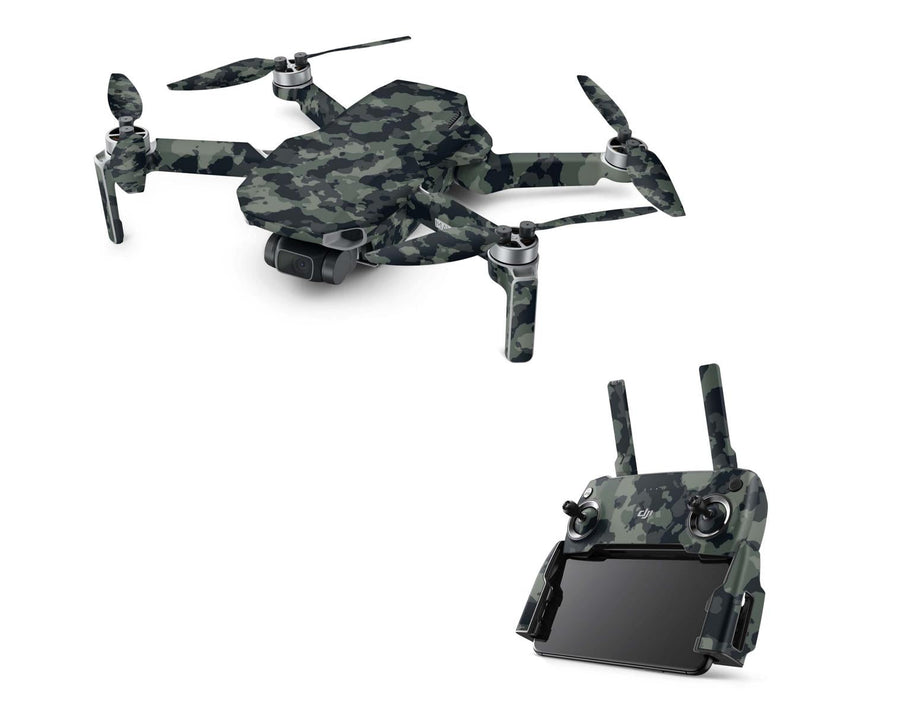 DJI Mavic Mini Serie Skins Mini 2 Mini SE Drohnen Aufkleber Set Dark green Camo Elektronik-Sticker & -Aufkleber Skins4u DJI Mavic Mini  