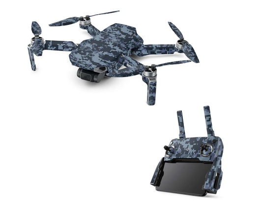 DJI Mavic Mini Serie Skins Mini 2 Mini SE Drohnen Aufkleber Set Navy Camouflage Elektronik-Sticker & -Aufkleber Skins4u DJI Mavic Mini  