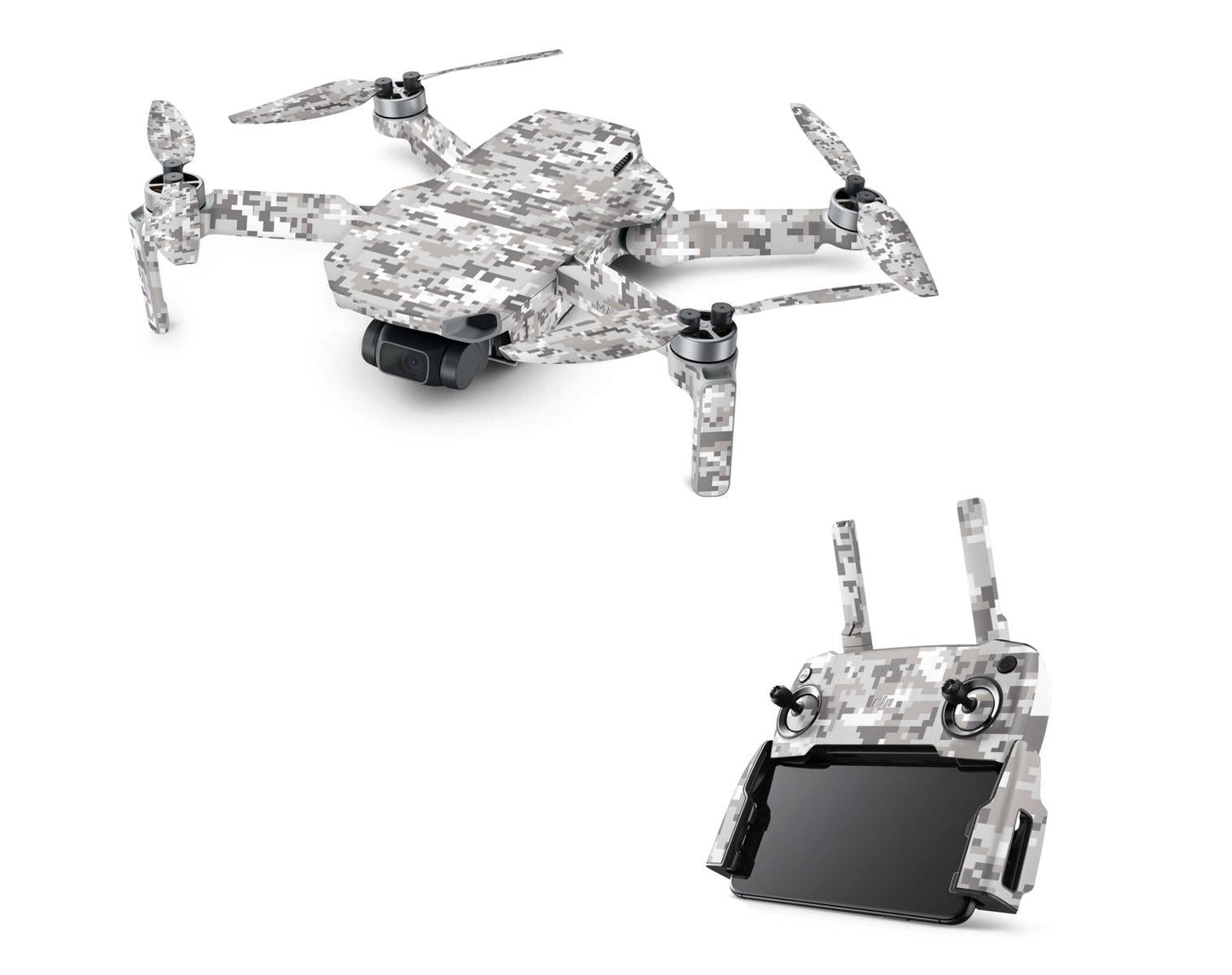 DJI Mavic Mini Serie Skins Mini 2 Mini SE Drohnen Aufkleber Set Digital Urban Camouflage Elektronik-Sticker & -Aufkleber Skins4u DJI Mavic Mini  