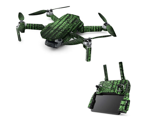 DJI Mavic Mini Serie Skins Mini 2 Mini SE Drohnen Aufkleber Set Matrix Code Elektronik-Sticker & -Aufkleber Skins4u DJI Mavic Mini  