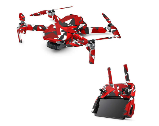 DJI Mavic Mini Serie Skins Mini 2 Mini SE Drohnen Aufkleber Set Signal rot Elektronik-Sticker & -Aufkleber Skins4u DJI Mavic Mini  