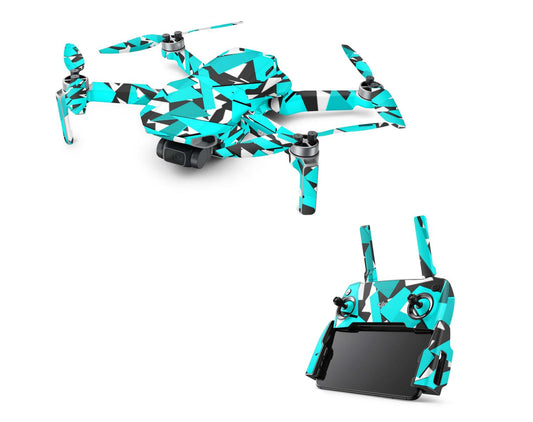 DJI Mavic Mini Serie Skins Mini 2 Mini SE Drohnen Aufkleber Set Signal türkis Elektronik-Sticker & -Aufkleber Skins4u DJI Mavic Mini  