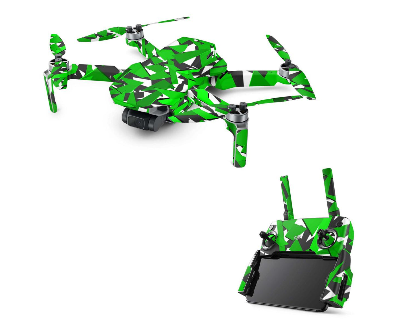 DJI Mavic Mini Skins Drohnen Aufkleber Wraps Cover Schutz Folie Elektronik-Sticker & -Aufkleber Skins4u Signal grün  