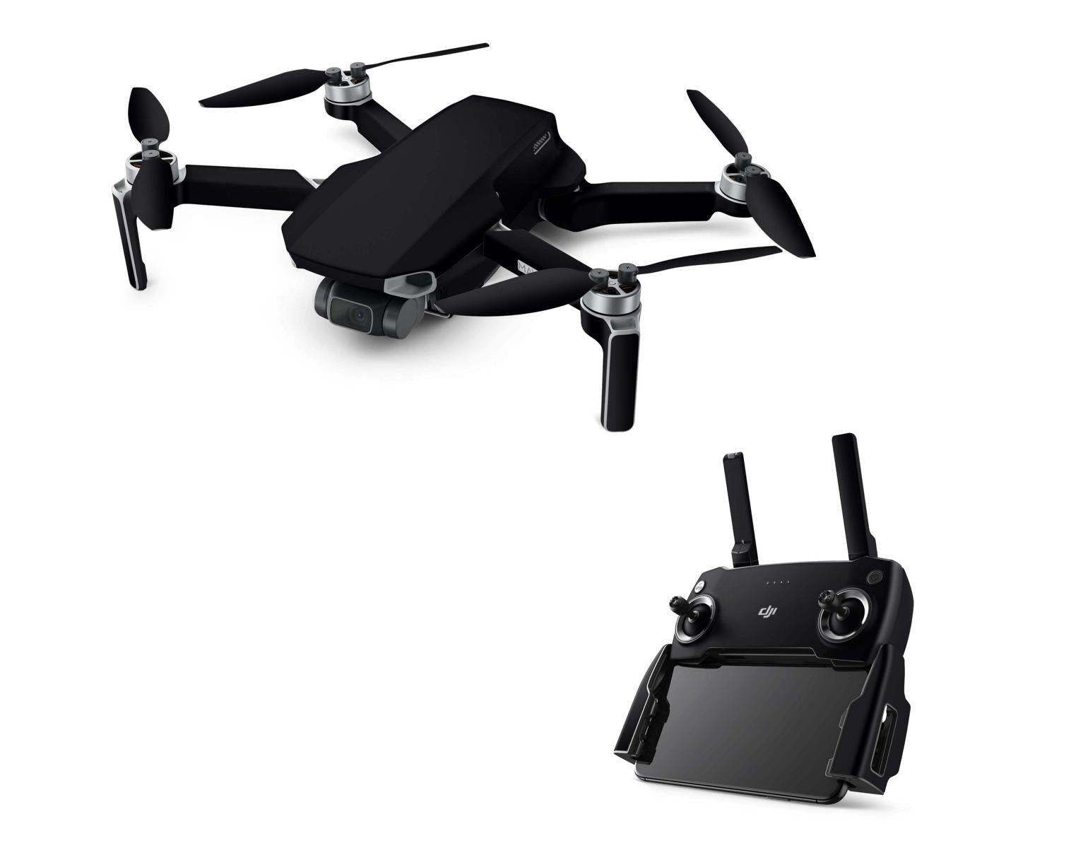 DJI Mavic Mini Serie Skins Mini 2 Mini SE Drohnen Aufkleber Set matt schwarz Elektronik-Sticker & -Aufkleber Skins4u DJI Mavic Mini  