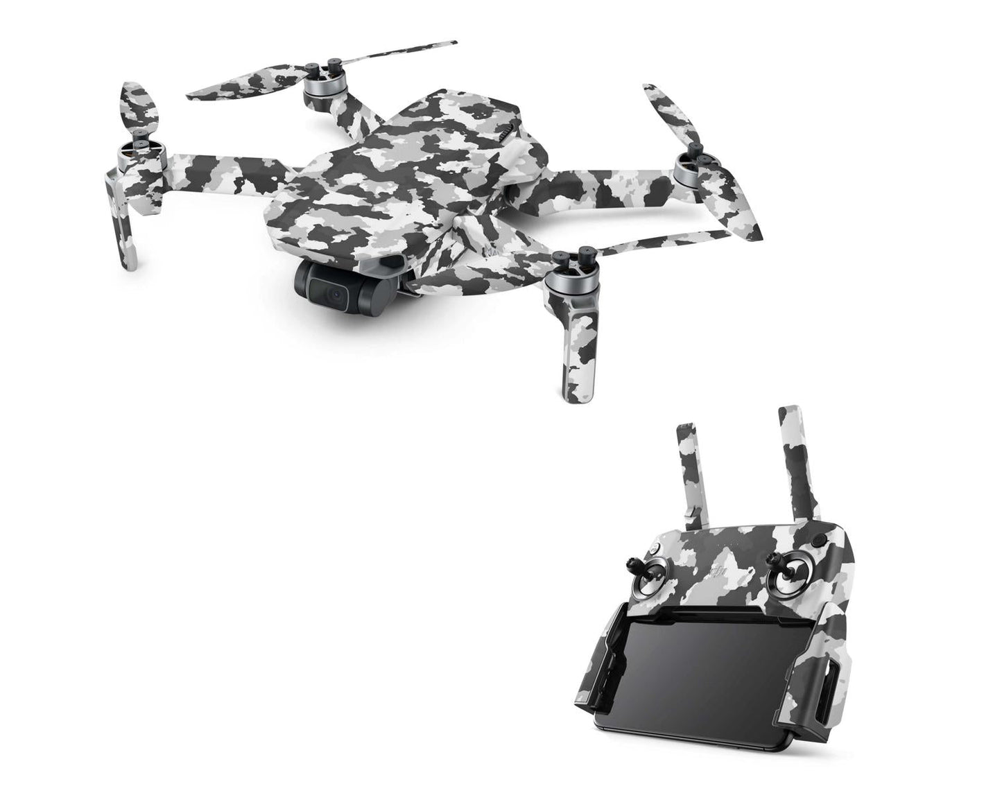 DJI Mavic Mini Serie Skins Mini 2 Mini SE Drohnen Aufkleber Set New Urban Camouflage Elektronik-Sticker & -Aufkleber Skins4u DJI Mavic Mini  