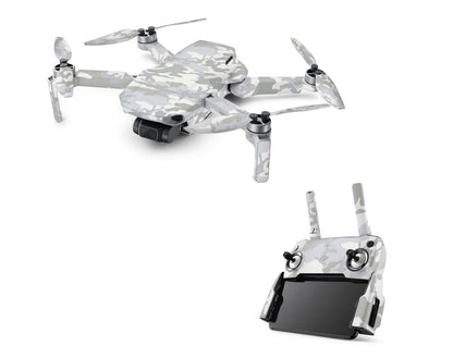 DJI Mini SE Skins Drohnen Aufkleber Wraps Cover Schutz Folie Elektronik-Sticker & -Aufkleber Skins4u White Camo  