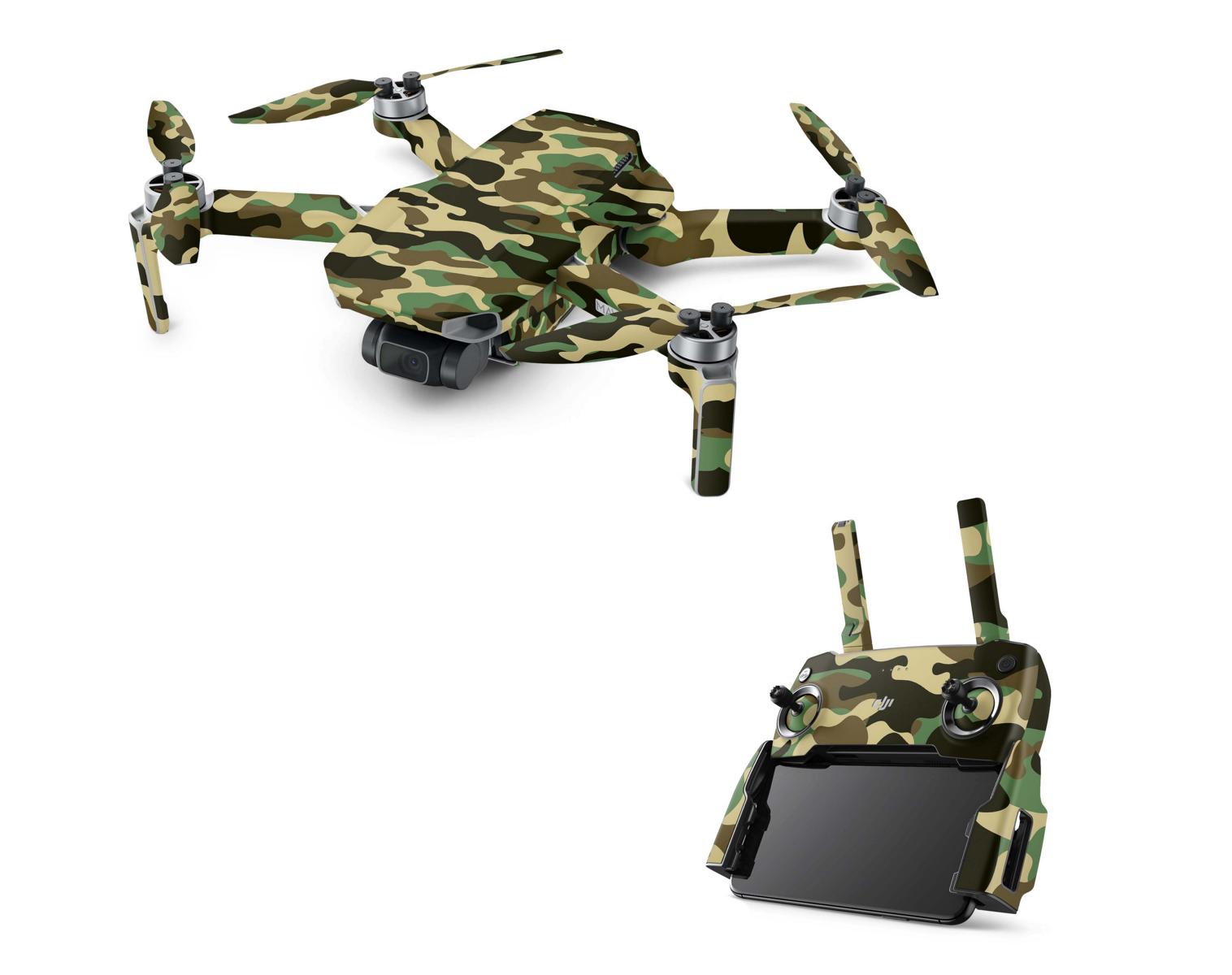 DJI Mavic Mini Serie Skins Mini 2 Mini SE Drohnen Aufkleber Set Wood Camouflage Elektronik-Sticker & -Aufkleber Skins4u DJI Mavic Mini  