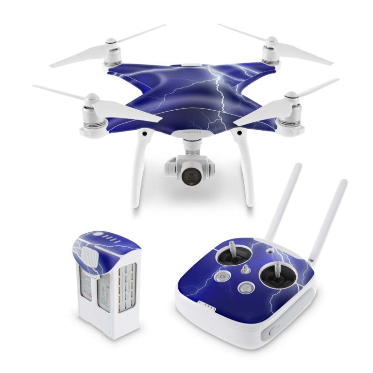 DJI Phantom Skins Aufkleber 2 3 4 Pro & Advanced Modelle Apocalypse Blue Elektronik-Sticker & -Aufkleber Drohnen-Aufkleber   
