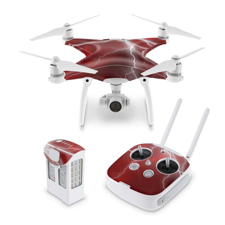 DJI Phantom Skins Aufkleber 2 3 4 Pro & Advanced Modelle Apocalypse Red Elektronik-Sticker & -Aufkleber Drohnen-Aufkleber   