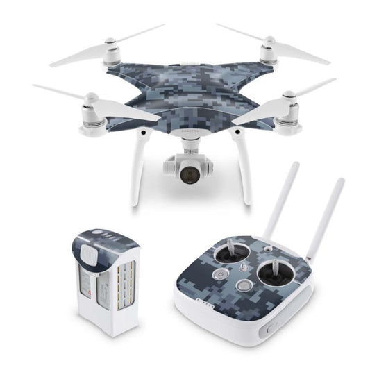 DJI Phantom Skins Aufkleber 2 3 4 Pro & Advanced Modelle Navy Camouflage Elektronik-Sticker & -Aufkleber Drohnen-Aufkleber   