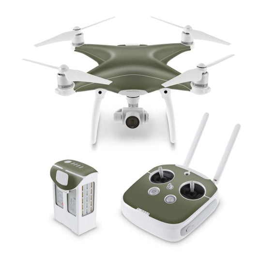 DJI Phantom Skins Aufkleber 2 3 4 Pro & Advanced Modelle matt olive Elektronik-Sticker & -Aufkleber Drohnen-Aufkleber   