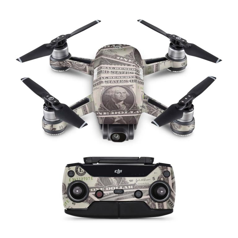 DJI Spark Drohnen Skin Folierung Design Vinyl Skins dollar cash Elektronik-Sticker & -Aufkleber Skins4u   