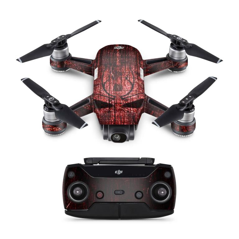 DJI Spark Skins Drohnen Aufkleber Folierung Vinyl Skin Elektronik-Sticker & -Aufkleber Skins4u Red Demon  