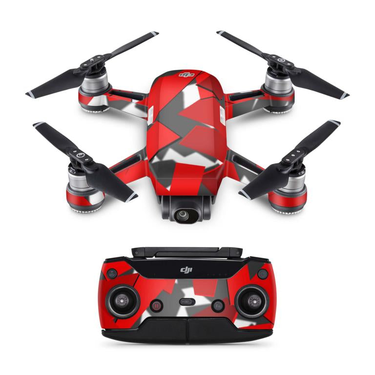 DJI Spark Drohnen Skin Folierung Design Vinyl Skins signal red Elektronik-Sticker & -Aufkleber Skins4u   