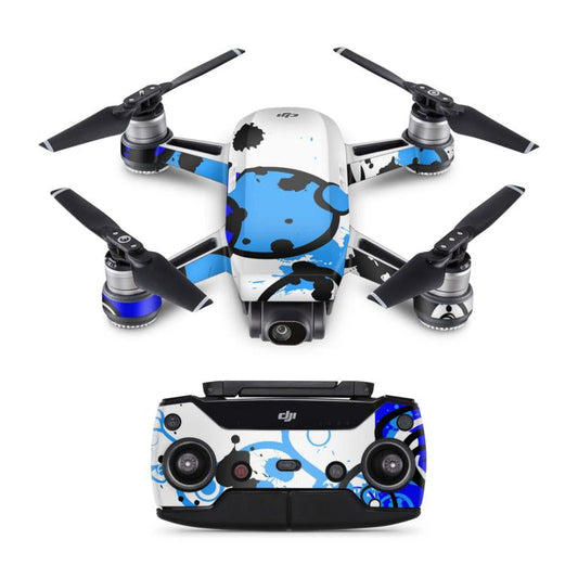 DJI Spark Drohnen Skin Folierung Design Vinyl Skins simple blue Elektronik-Sticker & -Aufkleber Skins4u   