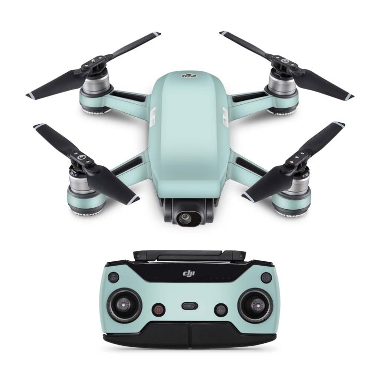 DJI Spark Drohnen Skin Folierung Design Vinyl Skins solid state mint Elektronik-Sticker & -Aufkleber Skins4u   