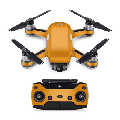 DJI Spark Skins Drohnen Aufkleber Folierung Vinyl Skin Elektronik-Sticker & -Aufkleber Skins4u Solid State Orange  