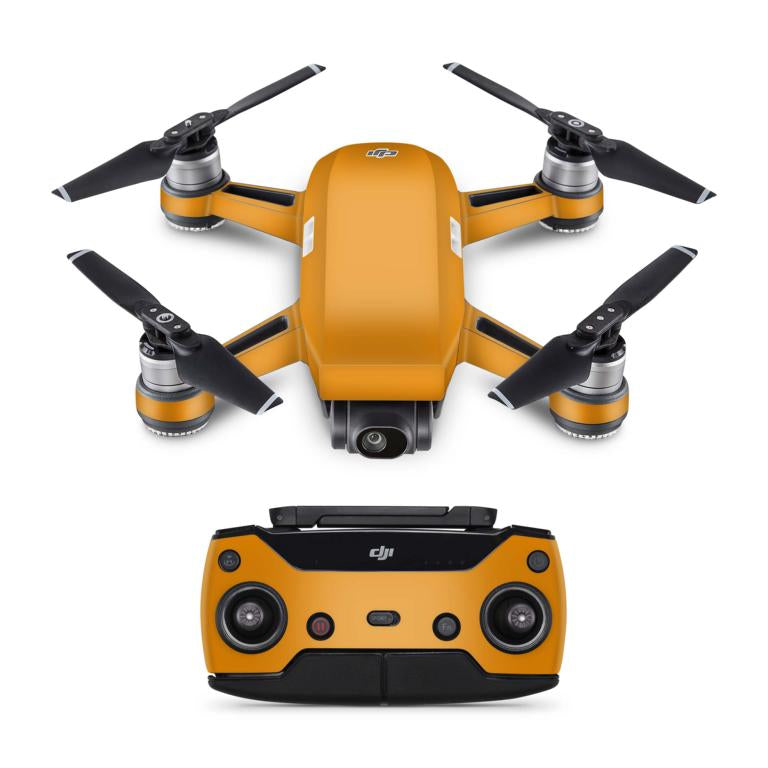 DJI Spark Drohnen Skin Folierung Design Vinyl Skins solid state orange Elektronik-Sticker & -Aufkleber Skins4u   