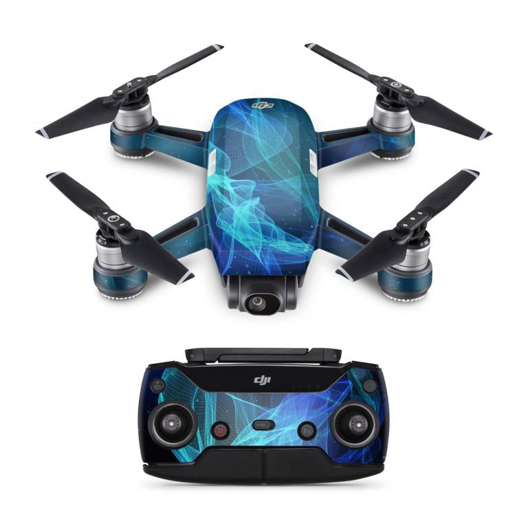 DJI Spark Drohnen Skin Folierung Design Vinyl Skins star spiral Elektronik-Sticker & -Aufkleber Skins4u   