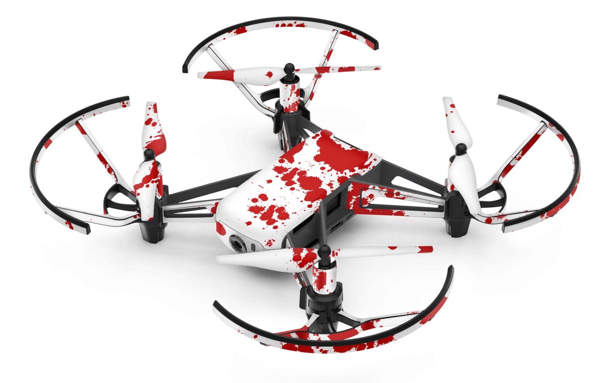 DJI RYZE Tello Drohnen Aufkleber Vinyl Skin Set Blood Elektronik-Sticker & -Aufkleber Skins4u   