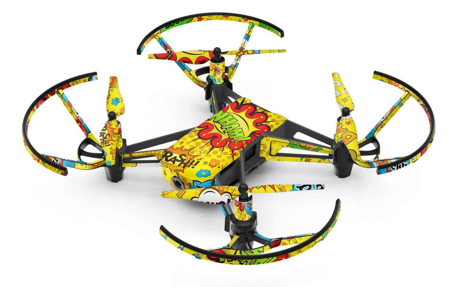 DJI RYZE Tello Drohnen Aufkleber Vinyl Skin Set Comics gelb Elektronik-Sticker & -Aufkleber Skins4u   