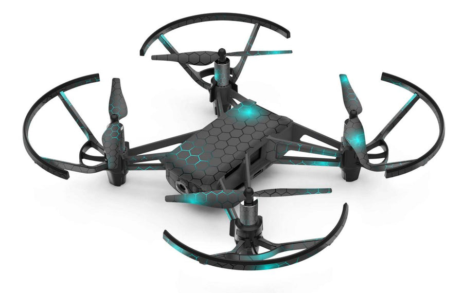 DJI RYZE Tello Drohnen Aufkleber Vinyl Skin Set Exo small blue Elektronik-Sticker & -Aufkleber Skins4u   