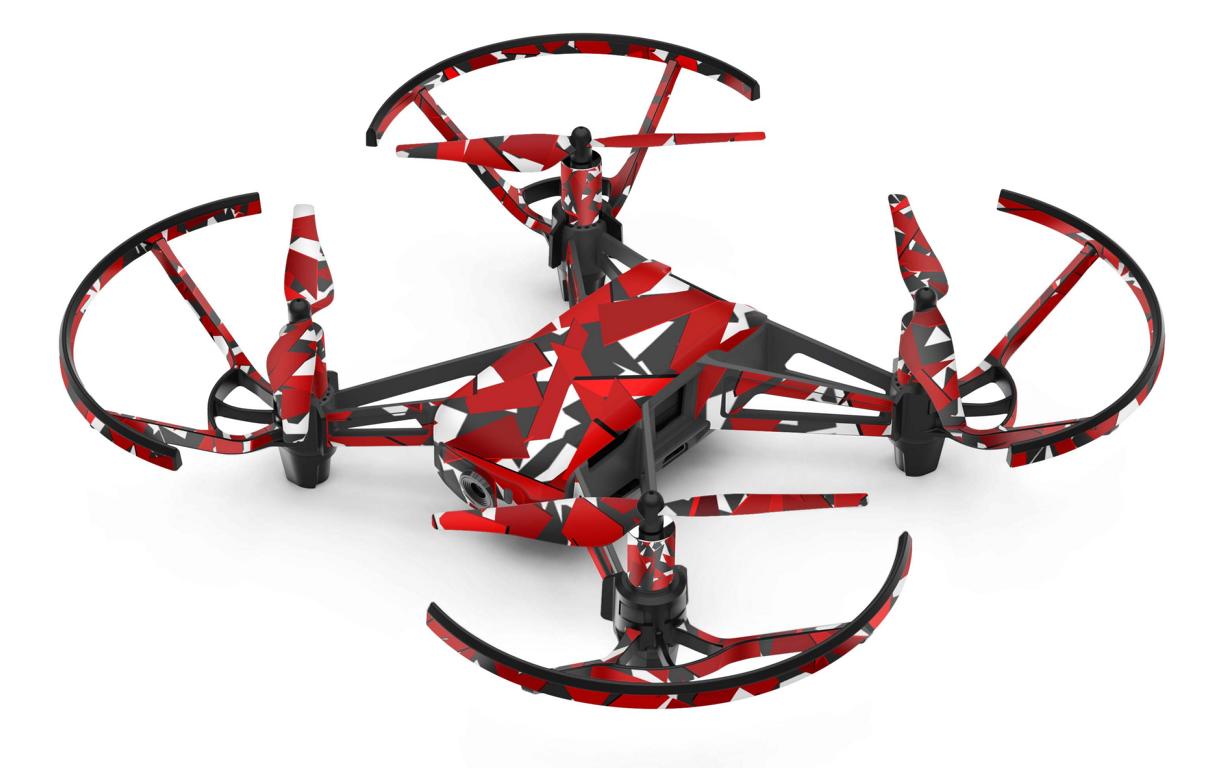 DJI Tello RYZE Ultimate Skin Set Drohnen Aufkleber mit Akku Skins Elektronik-Sticker & -Aufkleber Skins4u Signal rot  