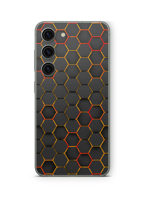 Samsung Galaxy S23 5G Skin Design Vinyl Premium Schutz Folie Exo rot Aufkleber Skins4u   