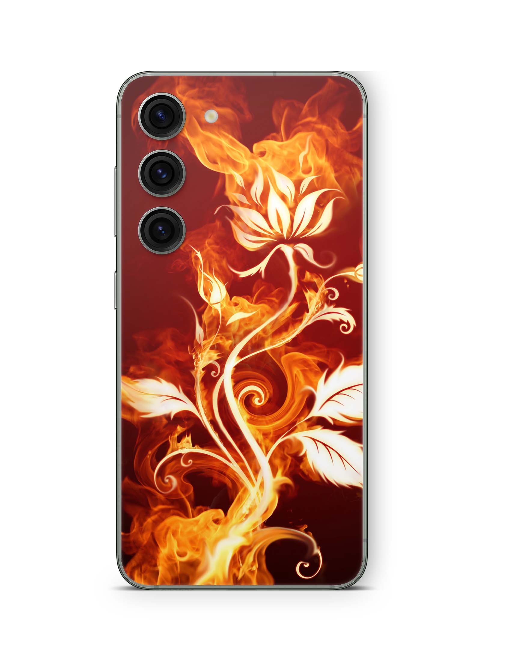 Samsung Galaxy S23 5G Skin Design Vinyl Premium Schutz Folie Flower of Fire Aufkleber Skins4u   