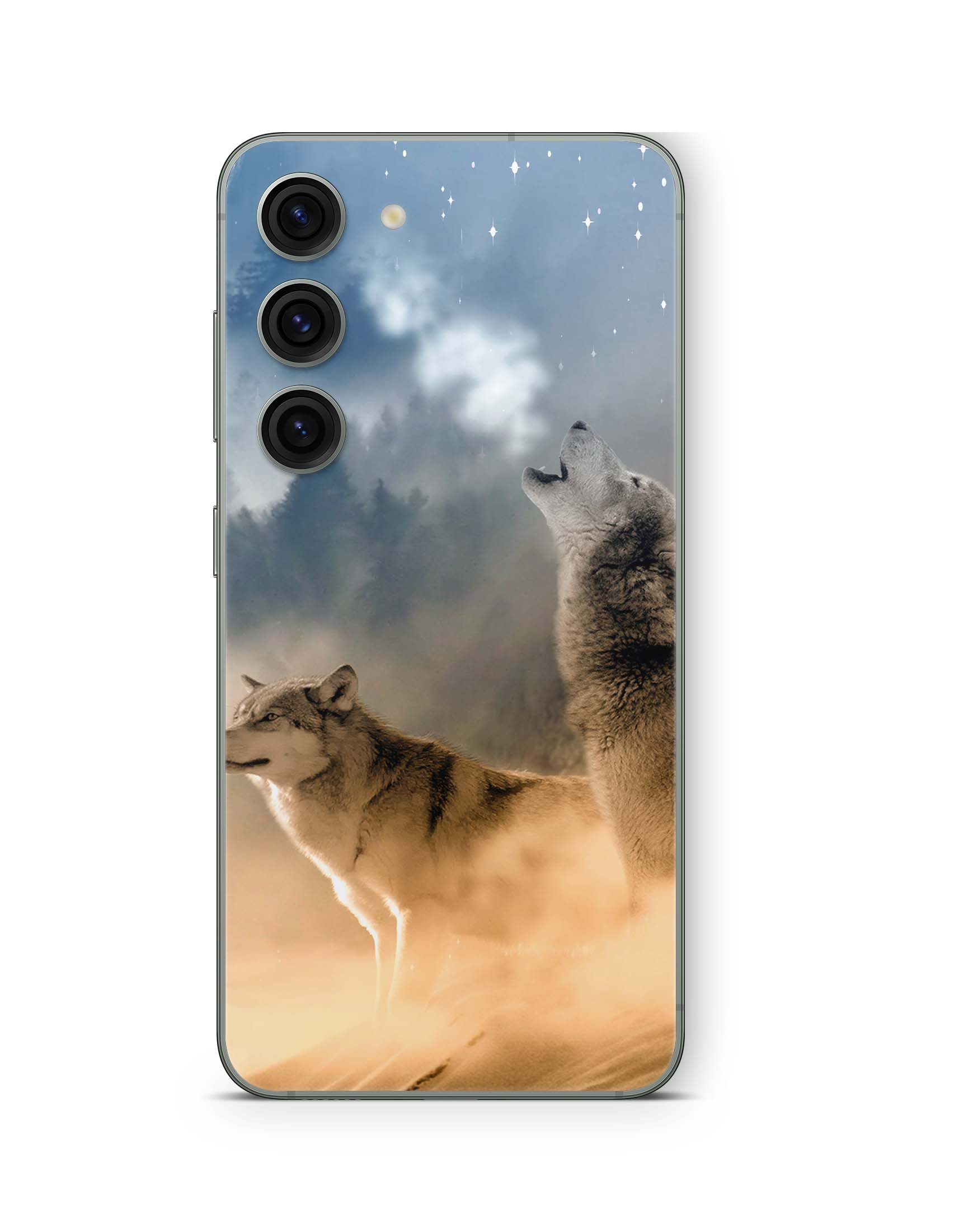 Samsung Galaxy S23 5G Skin Design Vinyl Premium Schutz Folie Howling Moon Aufkleber Skins4u   