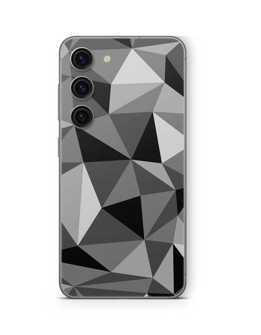 Samsung Galaxy S23 Plus Skin Design Vinyl Premium Schutz Folie Polygrey Aufkleber Skins4u   